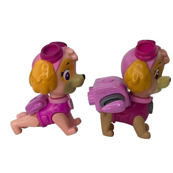 Paw Patrol SML 16622 Mission Skye Police Dog Puppy Pink Jet Pack Flying Toy Lot - Picture 10 of 13